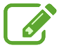 Grünes Stift / Notizen Symbol