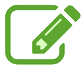 Grünes Stift / Notizen Symbol