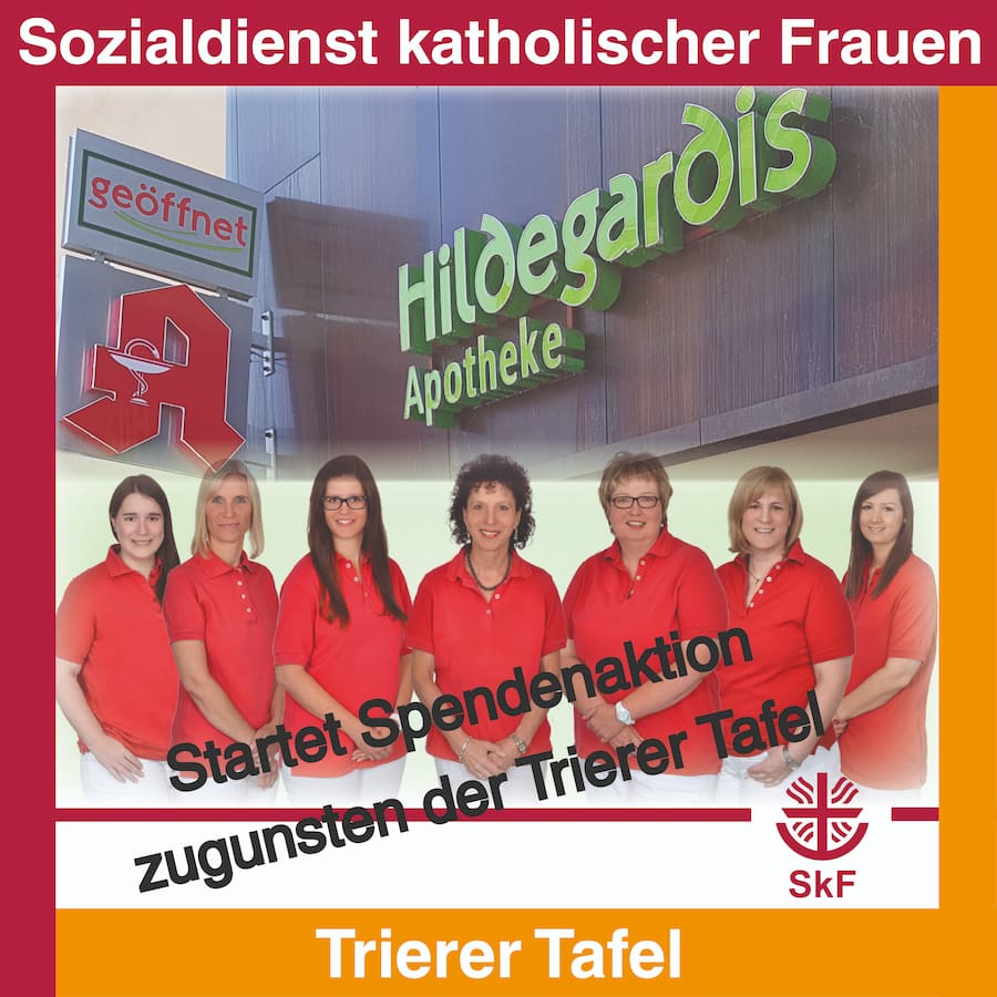 Foto der Spendenaktion 2021 an die Trierer Tafel